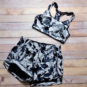 Avia Athletic Shorts & Sports Bra Set